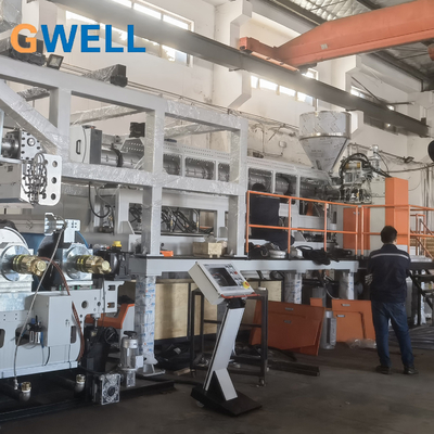 kupować EVA/POE/EPE ((EVA+POE+EOE) Maszyna do wytłaczania folii odlewanej, maszyna do wytłaczania folii Poe z enkapsulami PV online manufacture