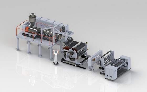 kupować 120 kg/h Maszyna do wytłaczania folii z ETFE szerokość 1000 - 1500 mm Ekstrudera jednokrętowa online manufacture