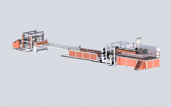 kupować 0.4mm Przejrzysty Pvc Listy wytłaczania linii produkcyjnej Single Screw Extruder online manufacture