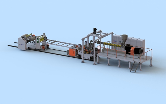 kupować Zindywidualizowana maszyna do wytłaczania arkuszy PLA PLA Thermoforming Three Layer Sheet Extrusion Line online manufacture
