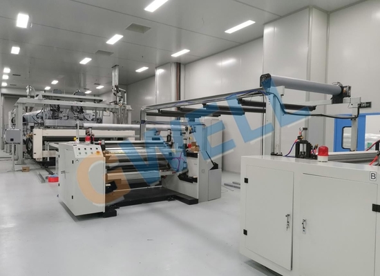 kupować EVA / POE Linia wytłaczania odlewanej folii do enkapsułowania paneli słonecznych Maksymalna prędkość linii 16m/S online manufacture