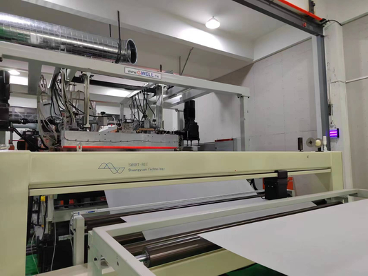 kupować Linia produkcji folii słonecznej EVA/POE Wysokiej wydajności typ 180+180 online manufacture