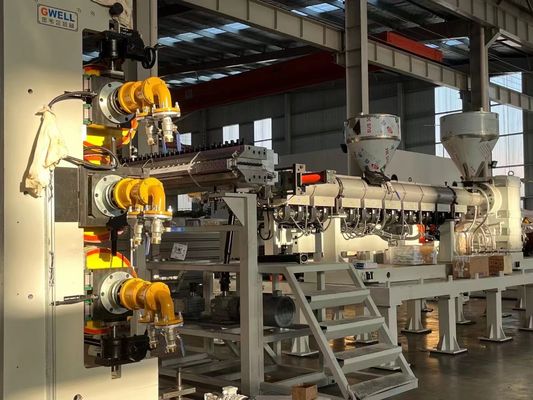 kupować Linia wytłaczania płyt ABS HDPE o grubości 1-10 mm z pojedynczą konstrukcją śruby do produkcji płyt plastikowych wysokiej jakości online manufacture