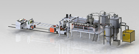 kupować Wydajna maszyna do wytłaczania arkuszy maszynowych Maksymalna szerokość 1000 mm I śrubka L/D:40/1 online manufacture