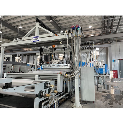kupować 2400 mm/2600 mm szeroka linia wytłaczania folii słonecznej EVA o mocy 300-700 kg/h i maksymalnej prędkości linii 16 m/s do kapsuły paneli słonecznych online manufacture