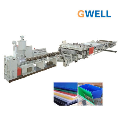 kupować PP Hollow Profile Sheet Extrusion Machine Linia produkcyjna PE Hollow Board zapewnia instalację i uruchomienie online manufacture