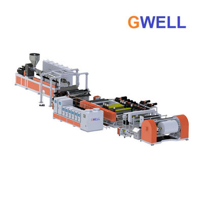 kupować Maszyna do produkcji papieru z kamienia Syntetyczny papier z tworzywa sztucznego Pojedyncze warstwy lub 3 warstwy Odlewana linia folii stretch online manufacture