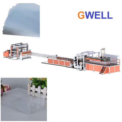 kupować 1220 mm Maszyna do arkuszy PCV Przezroczysta linia do wytłaczania sztywnych arkuszy online manufacture