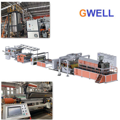 Instalacja do wytłaczania folii kompozytowej TPU do włókniny i papieru